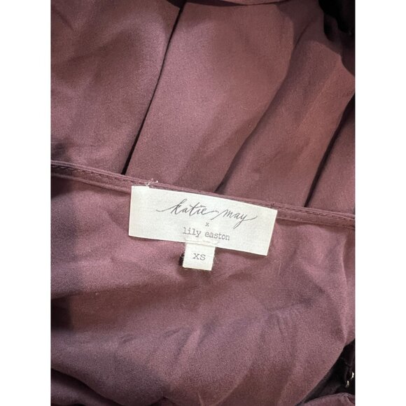 Katie May x Lily Easton Estelle Dress in Merlot - Picture 4 of 4